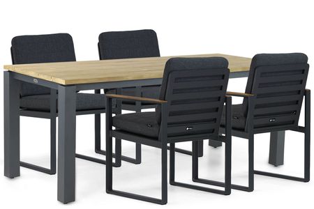 Santika Soray/Riviera 180 cm dining tuinset 5-delig