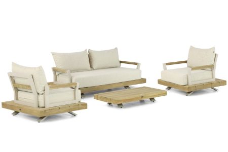 Santika Supreme stoel-bank loungeset 4-delig
