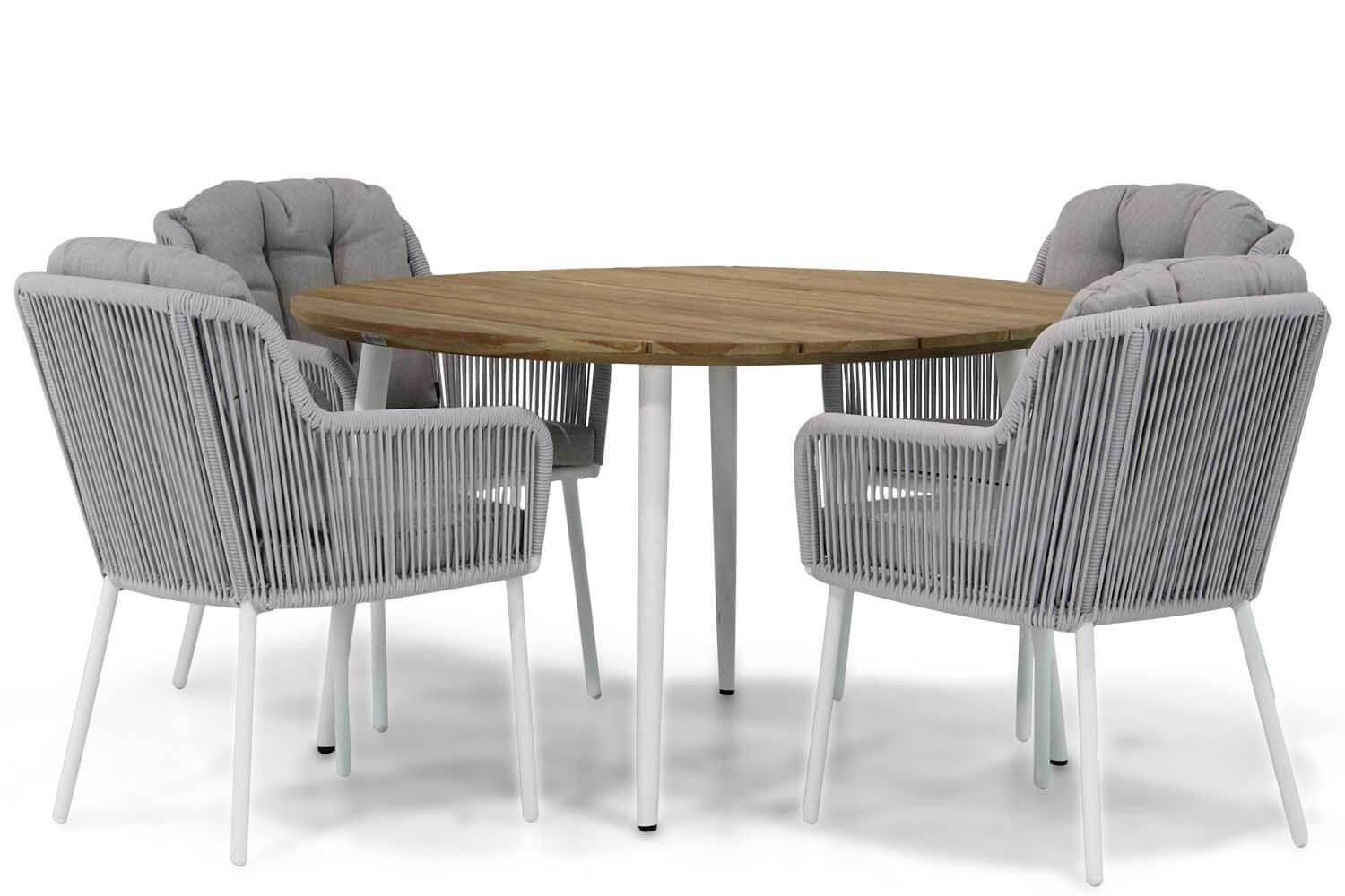 Santika Tendenza/Montana 130 cm rond dining tuinset 5-delig thumbnail