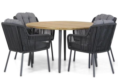 Santika Tendenza/Montana 130 cm rond dining tuinset 5-delig