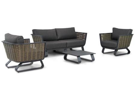 Santika Tika stoel-bank loungeset 4-delig - Quick Dry Foam