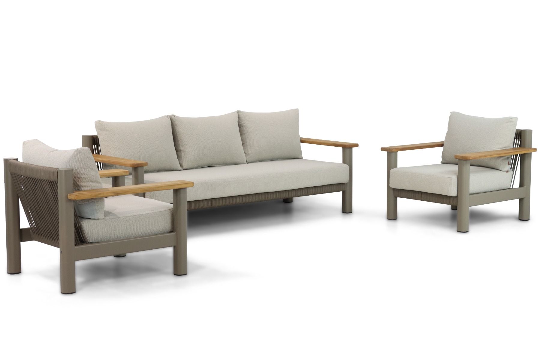 Santika Yolano stoel-bank loungeset 3-delig thumbnail