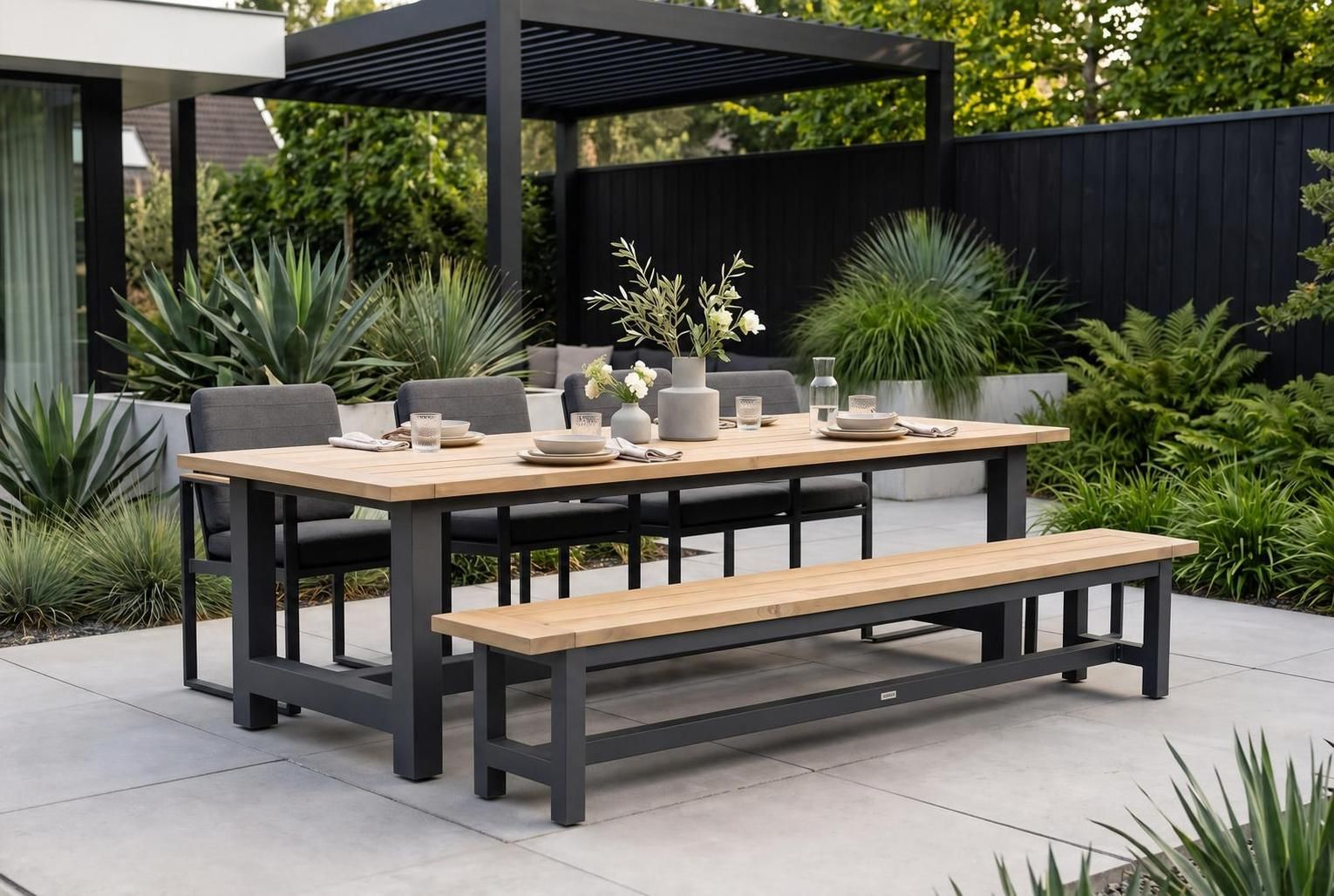 Santika Zaga/San Francisco 260 cm dining tuinset 5-delig