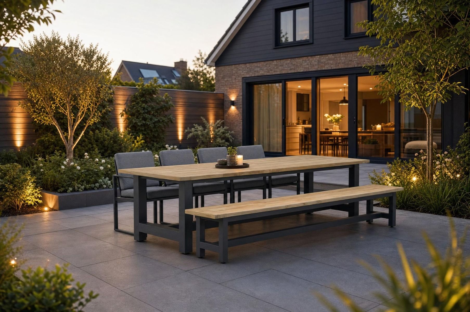 Santika Zaga/San Fransisco 300 cm dining tuinset 6-delig