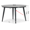 Lifestyle Granada/Vienna 120 cm dining tuinset 5-delig thumbnail