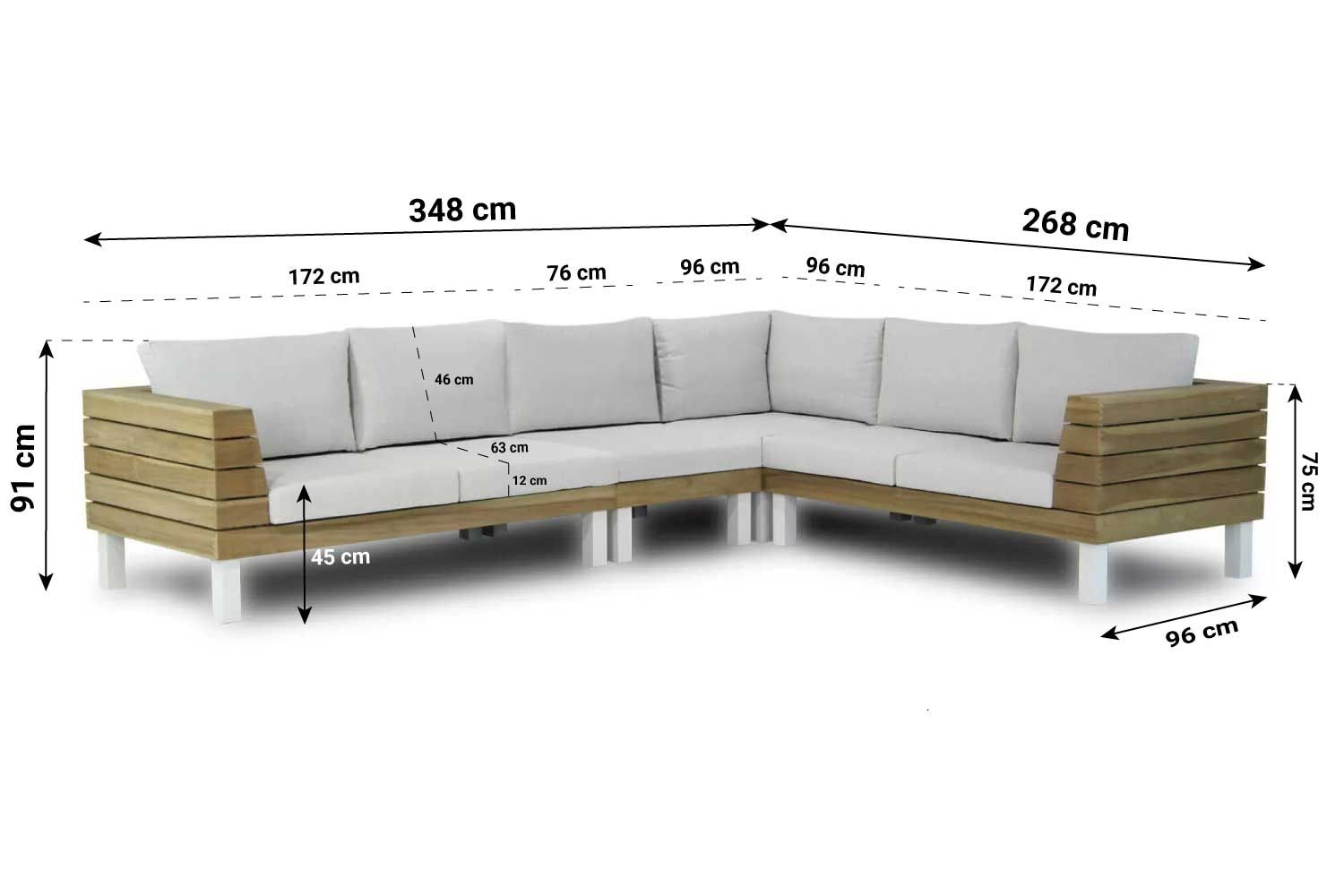 Lifestyle Seashore hoek loungeset 5-delig thumbnail