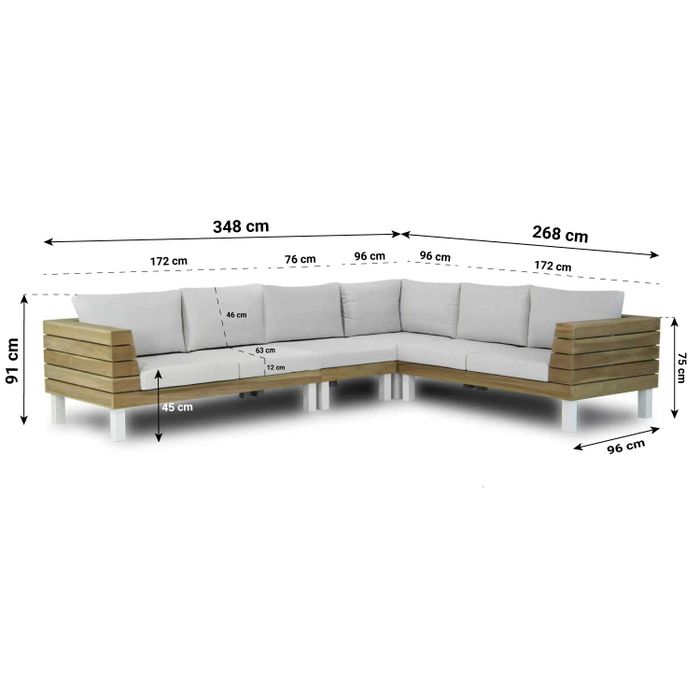 Lifestyle Seashore hoek loungeset 5-delig