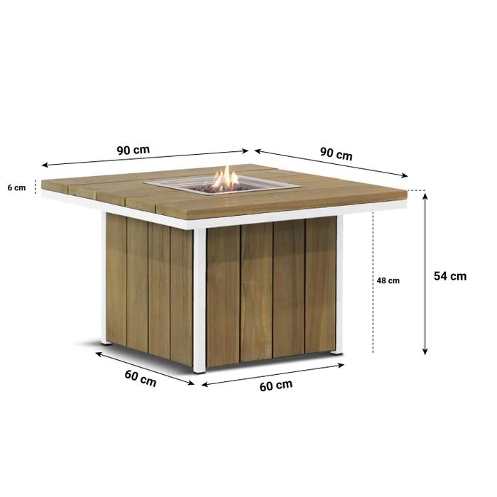 Santika Phantom/Seaside 90 cm hoek loungeset 6-delig