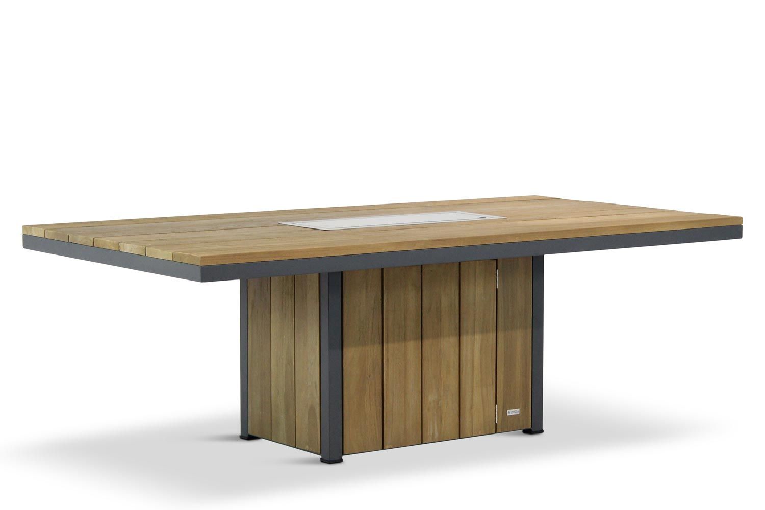 Lifestyle Seaside teak dining vuurtafel 220 x 115 cm
