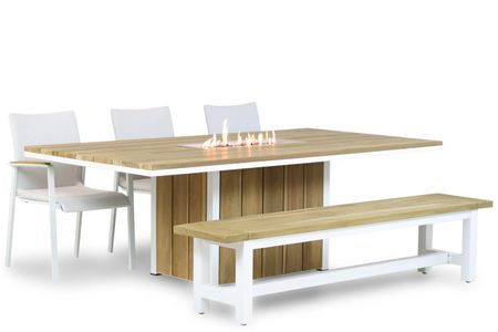 Lifestyle Brandon/Los Angeles/Seaside 220 cm dining tuinset 5-delig