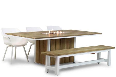Hartman Sophie element/Los Angeles/Seaside 220 cm dining tuinset 5-delig