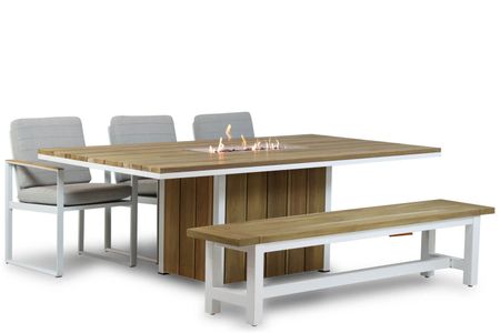 Santika Soray/Los Angeles/Seaside 220 cm dining tuinset 5-delig