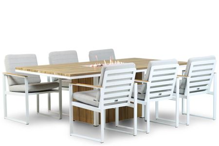 Santika Soray/Seaside 220 cm dining tuinset 7-delig
