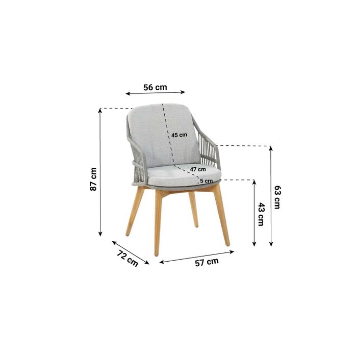 4 Seasons Outdoor Sempre dining tuinstoel
