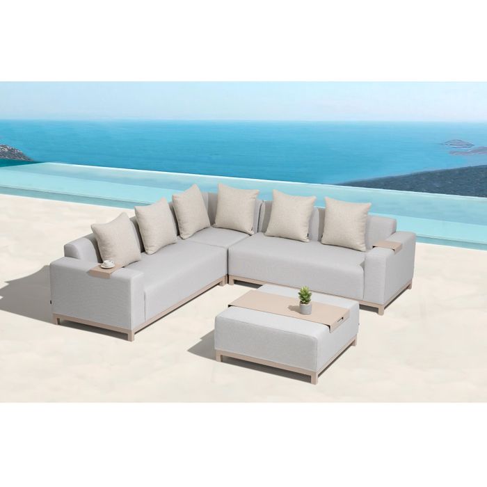 De Laan Soleil hoek loungeset 4-delig De Laan Soleil hoek loungeset 4-delig