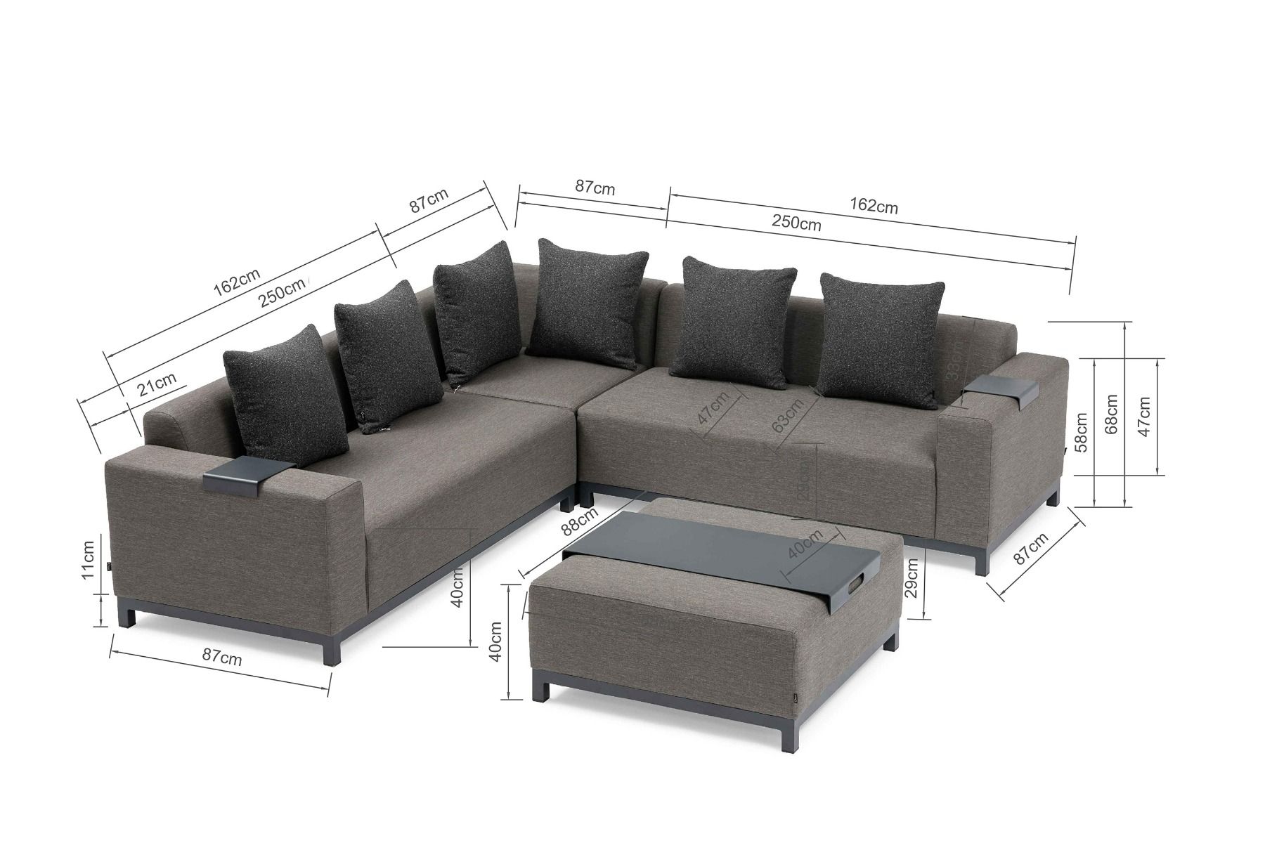 De Laan Soleil hoek loungeset 4-delig thumbnail