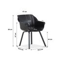 Hartman Sophie Element dining tuinstoel carbon - met gratis kussen thumbnail