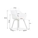 Hartman Sophie Element dining tuinstoel white - met gratis zitkussen thumbnail