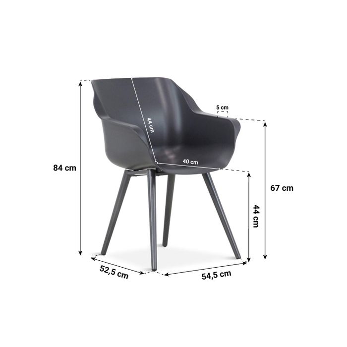 Hartman Sophie studio/Matale 180 cm dining tuinset 5-delig