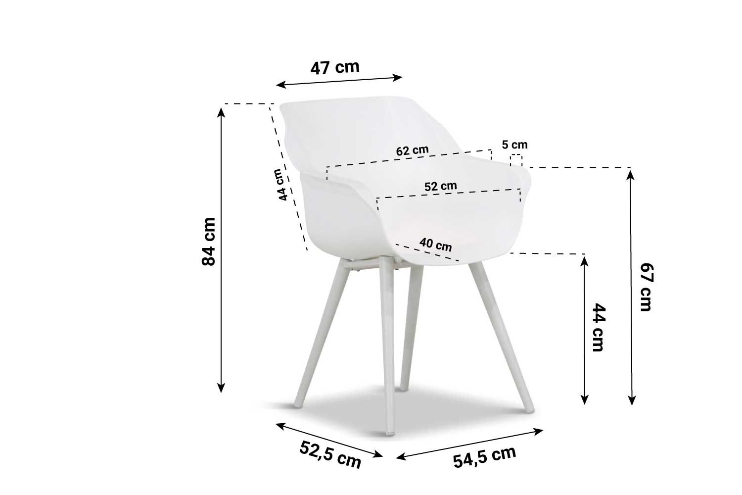 Hartman Sophie studio/Como 180 cm dining tuinset 5-delig
