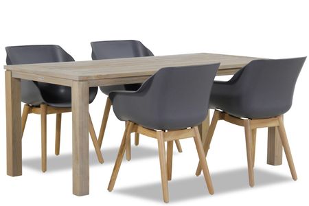 Hartman Sophie teak/Bristol 180 cm dining tuinset 5-delig