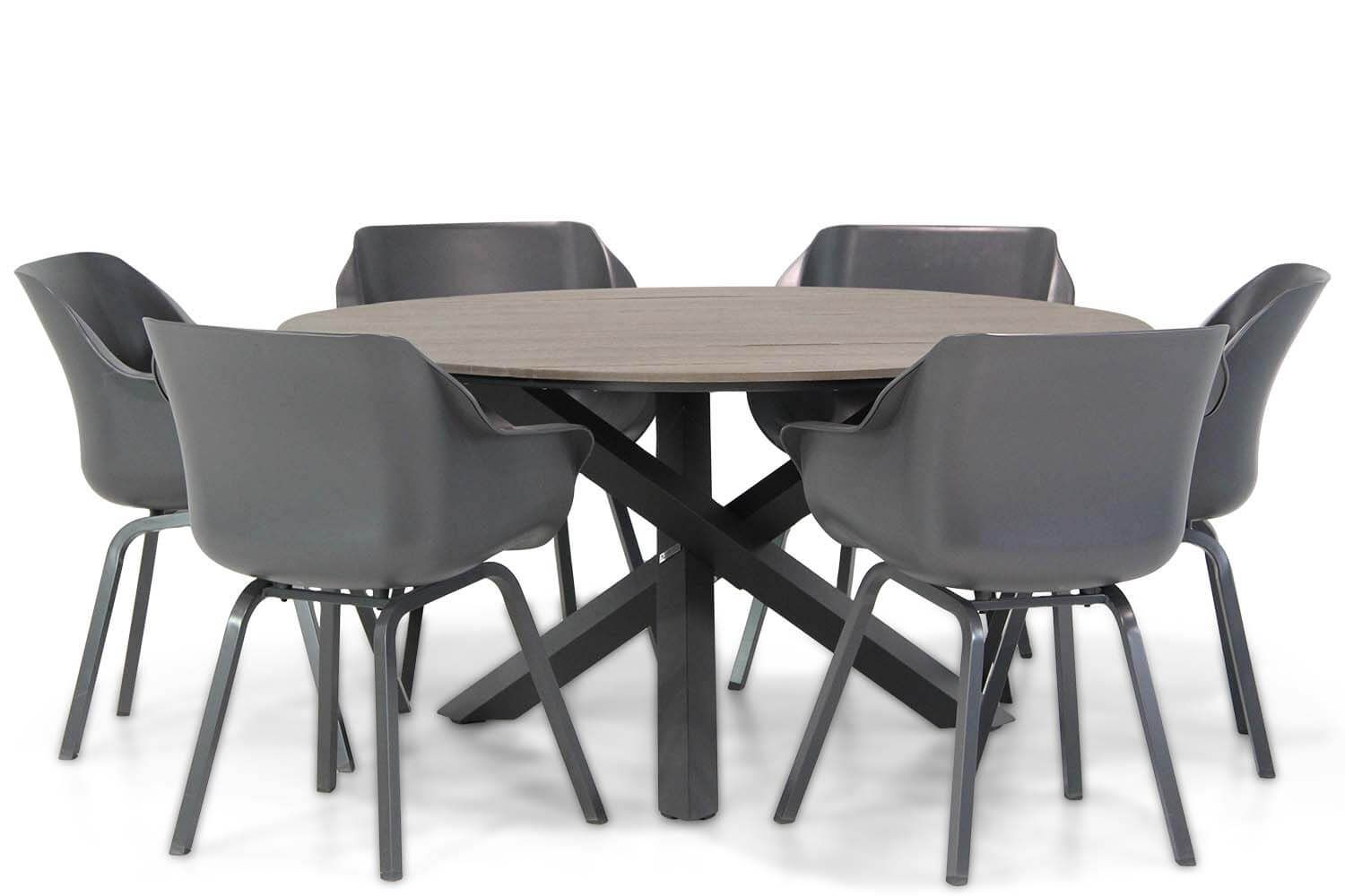 Hartman Sophie element/Ancona 150 cm rond dining tuinset 7-delig thumbnail