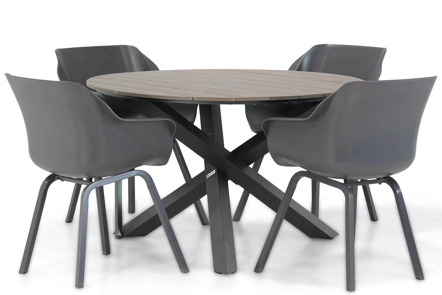 Hartman Sophie element/Ancona 125 cm rond dining tuinset 5-delig thumbnail