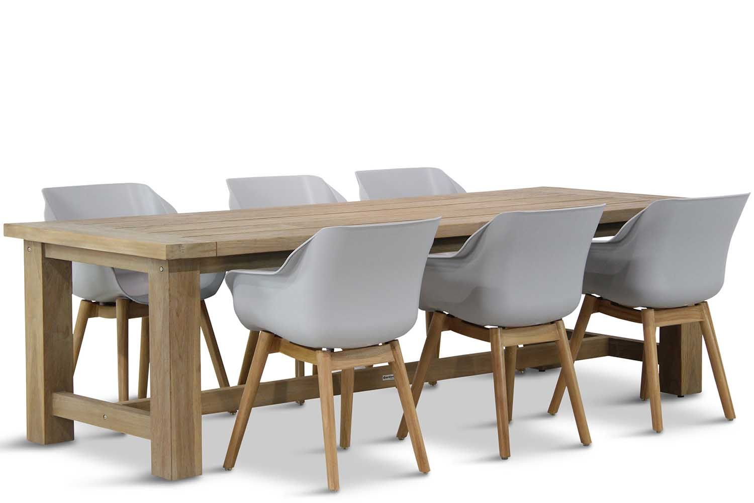 Hartman Sophie teak/Fourmile 260 cm dining tuinset 7-delig thumbnail