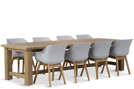 Hartman Sophie teak/Fourmile 300 cm dining tuinset 9-delig