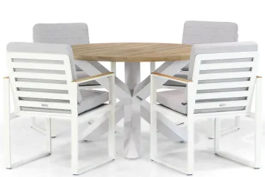 Santika Soray/Wellington 120 cm dining tuinset 5-delig