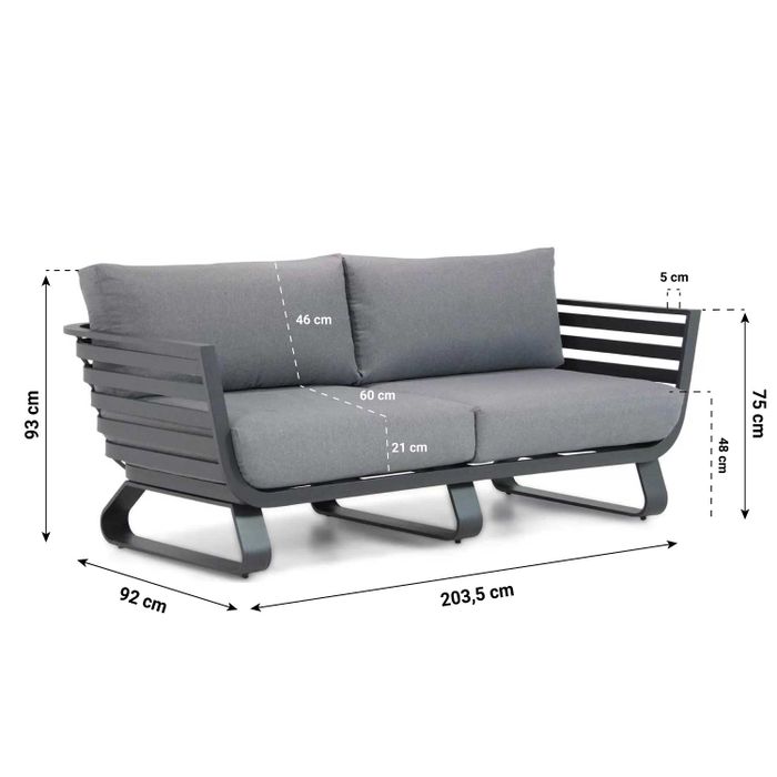 Santika Sovita stoel-bank loungeset 4-delig