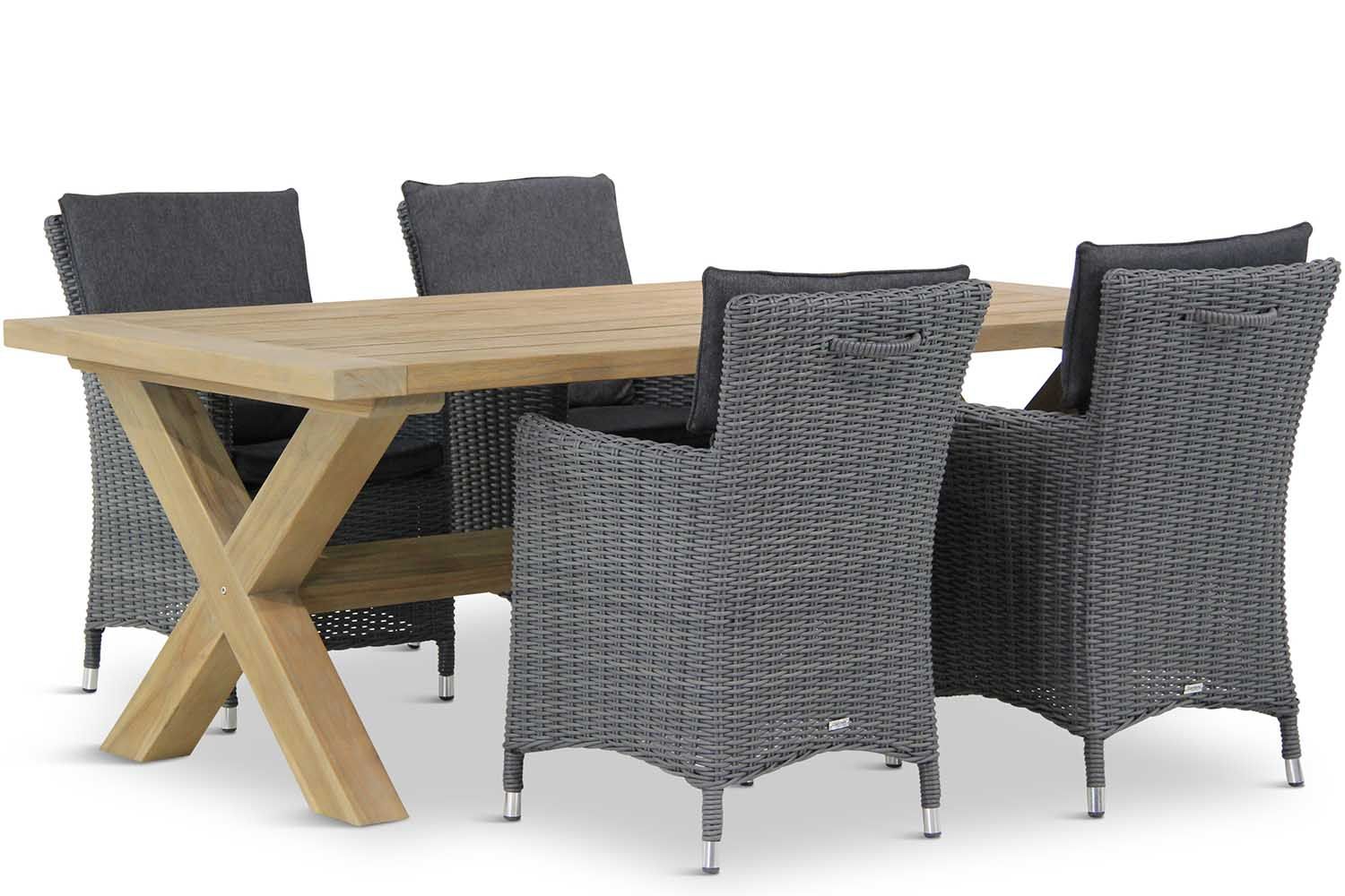 Garden Collections Springfield/Oregon 200 cm dining tuinset 5-delig thumbnail
