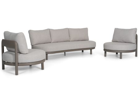 Santika Wave stoel-bank loungeset 3 delig