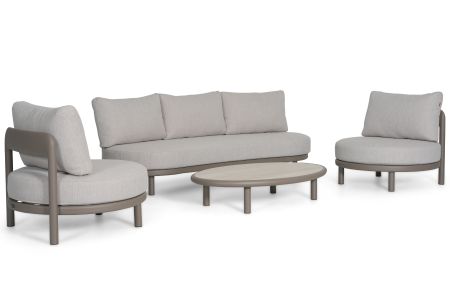 Santika Wave stoel-bank loungeset 4-delig