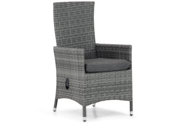 Dining tuinstoel van wicker - zijaanzicht