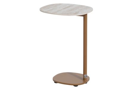 4 Seasons Sofie support table ceramic travertin 35 X 30 X 50 cm amber