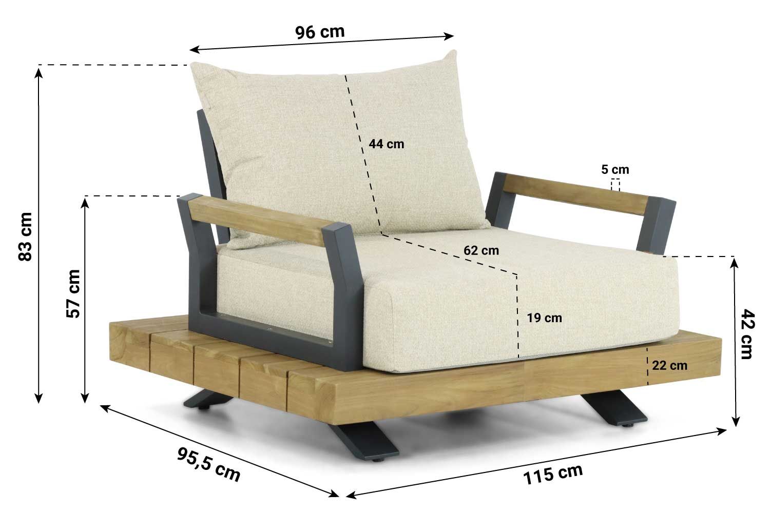 Santika Supreme lounge tuinstoel