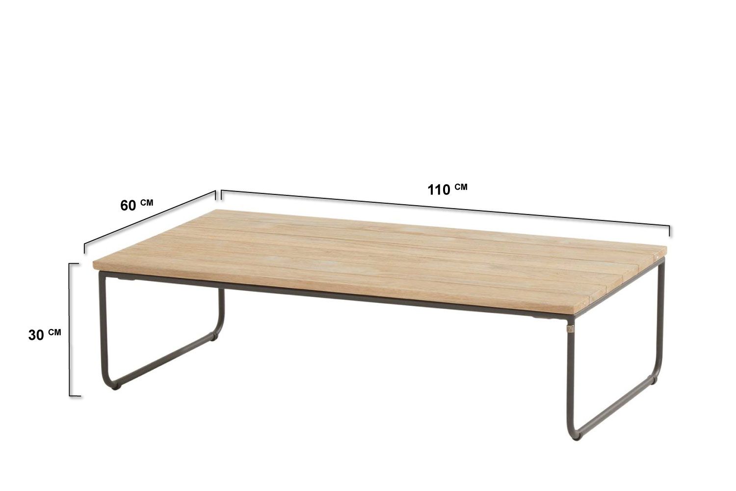 4 Seasons Outdoor Balade/Axel 110 cm stoel-bank loungeset 4-delig thumbnail