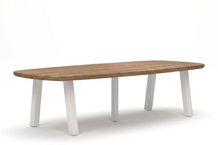 Lifestyle Falcon/Glasgow dining tuintafel 300 x 100 cm white