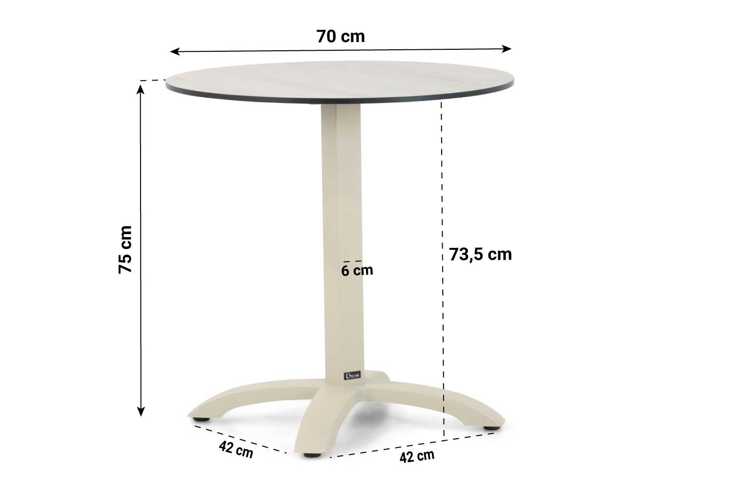 De Laan Talao bistrotafel 70 cm