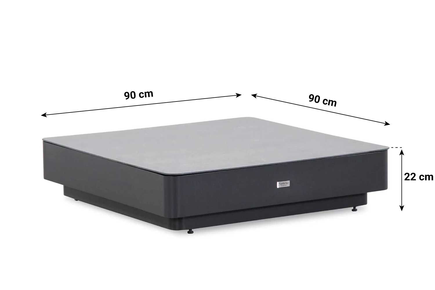 Famous Furniture Taranto loungetafel 90 x 90 cm