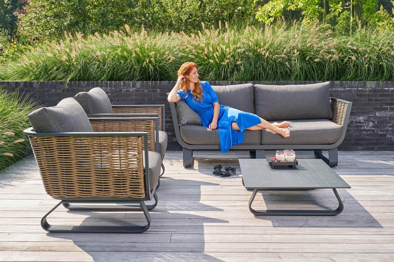 Santika Tika stoel-bank loungeset 4-delig thumbnail