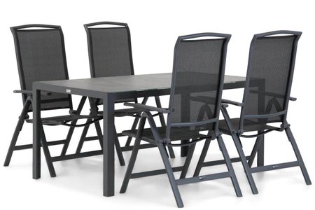 Lifestyle Tirana/Varano 160 cm dining tuinset 5-delig