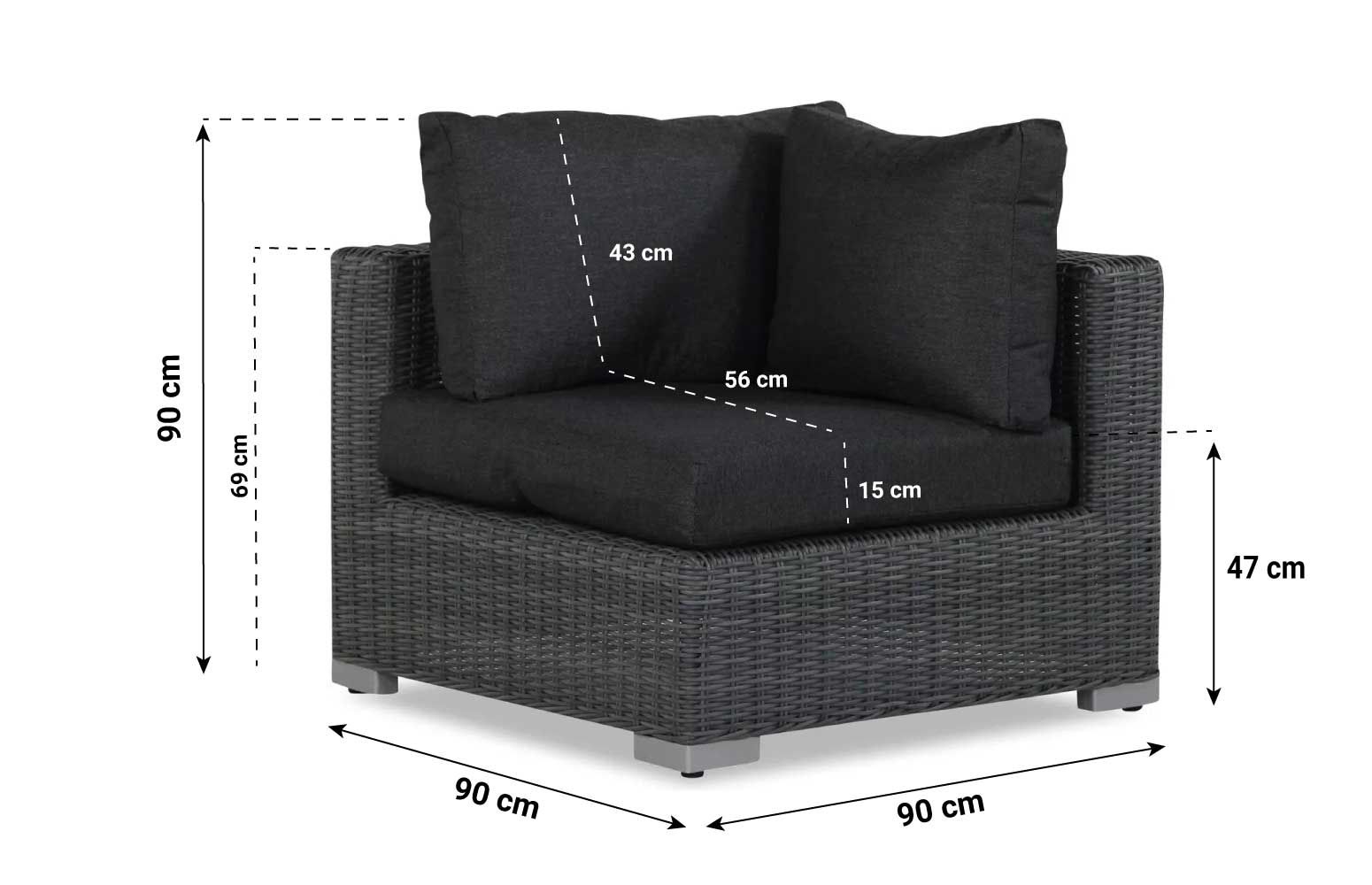 Garden Collections Toronto/Vallarta hoek loungeset 7-delig