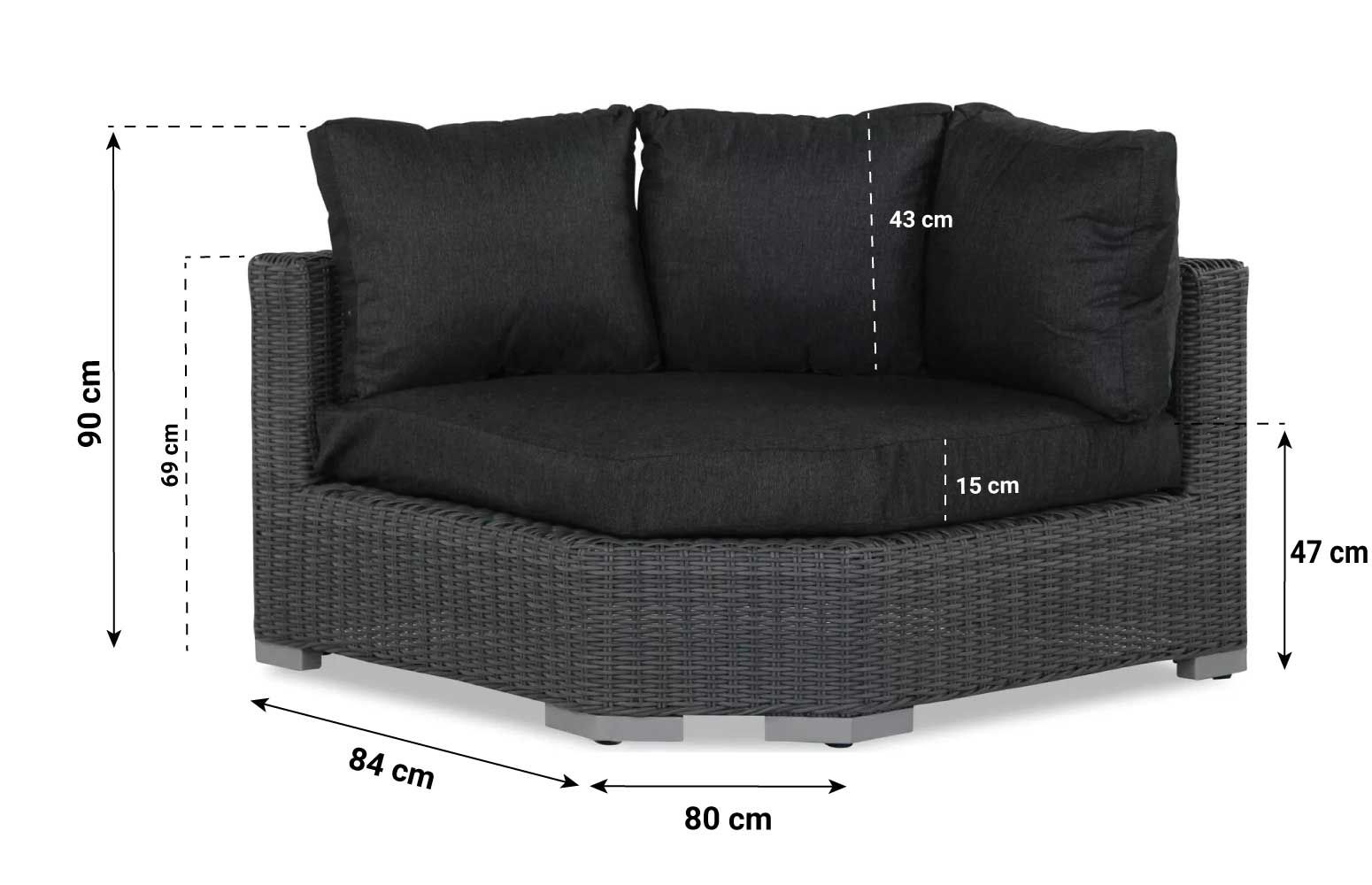 Garden Collections Toronto hoek loungeset 4-delig