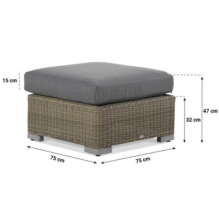 Garden Collections Toronto lounge voetenbank