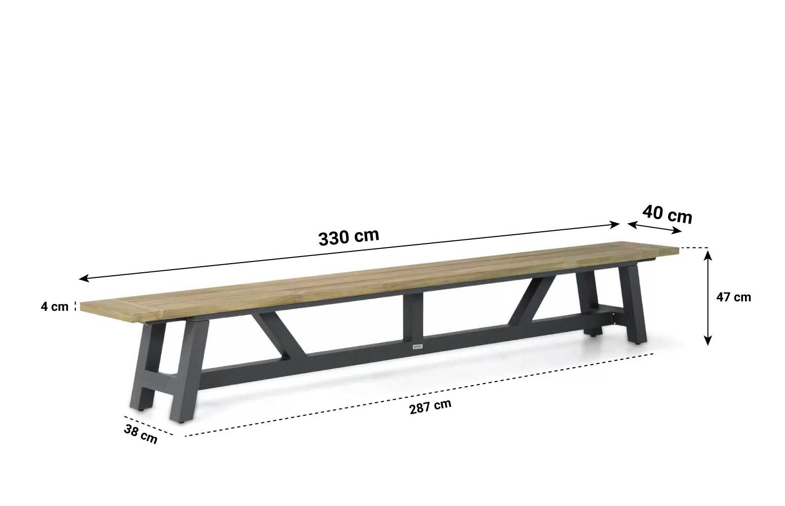 Coco Azzano/Trente 330 cm dining tuinset 6-delig