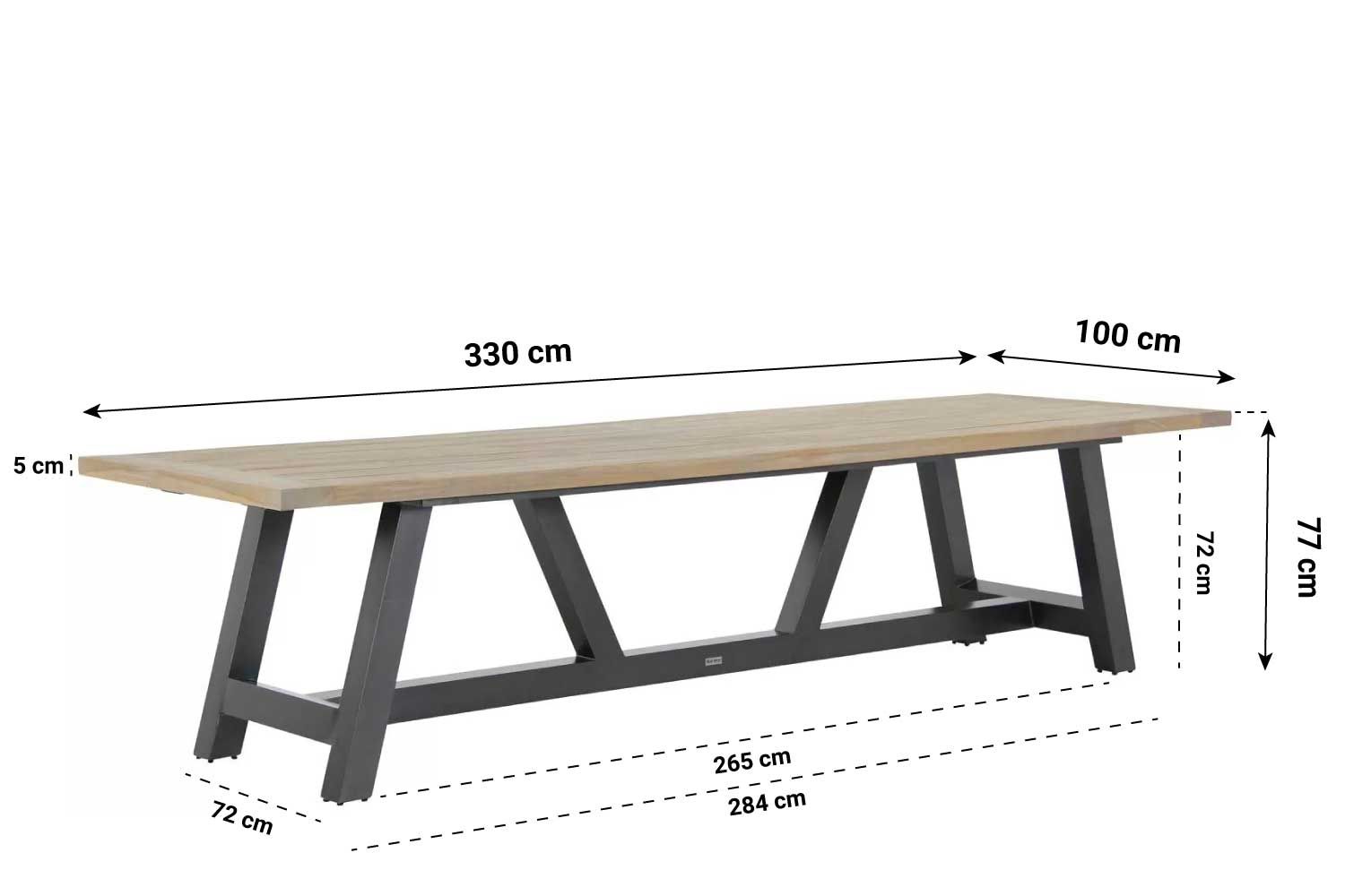Coco Azzano/Trente 330 cm dining tuinset 9-delig thumbnail
