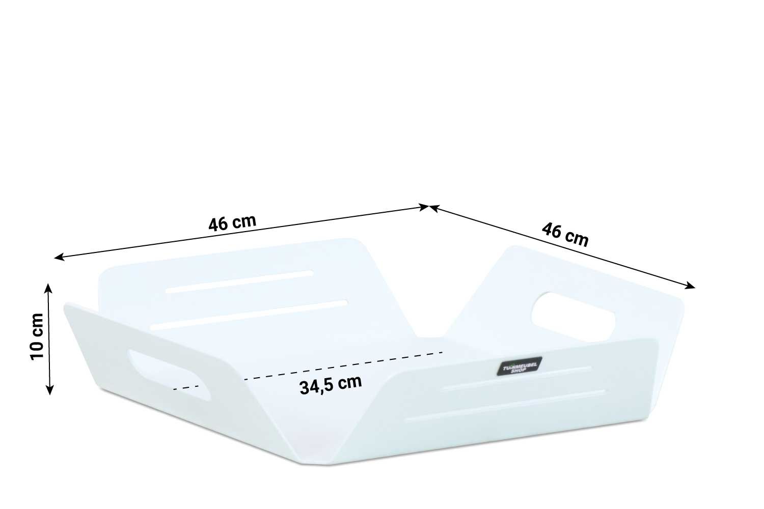 Tuinmeubelshop Milan dienblad 34,5 x 34,5 cm