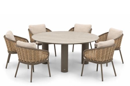 Apple Bee Pine Key/Trino 158 cm dining tuinset 7-delig